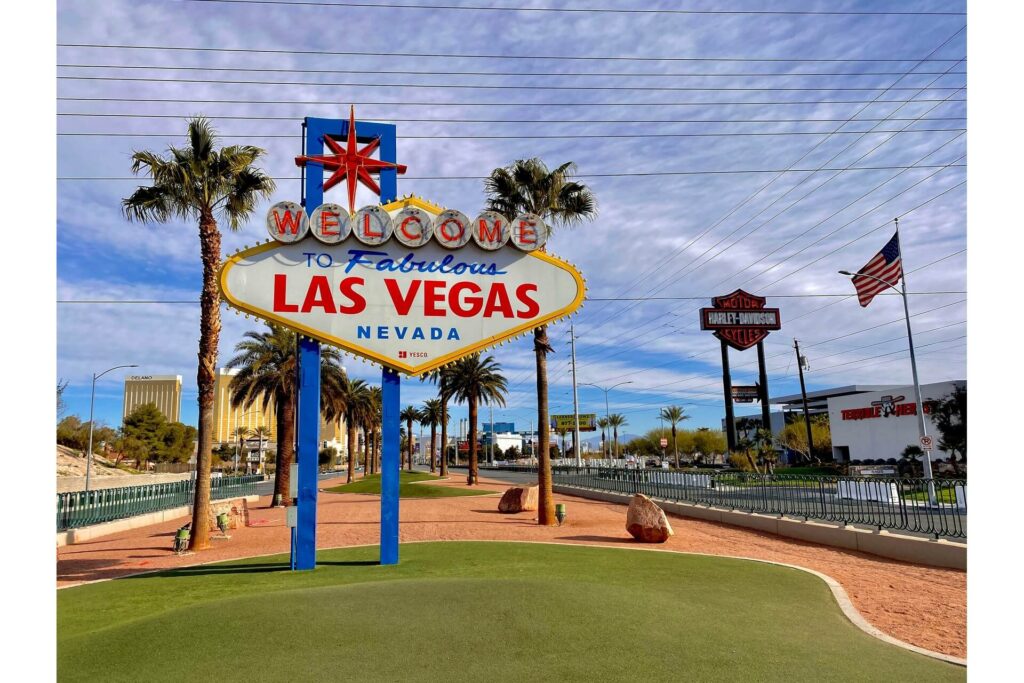 The entrance to Las Vegas, Nevada