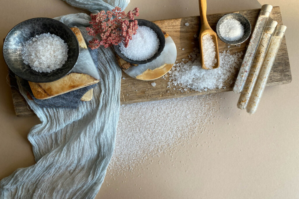 Salt is a powerful plant killer.
