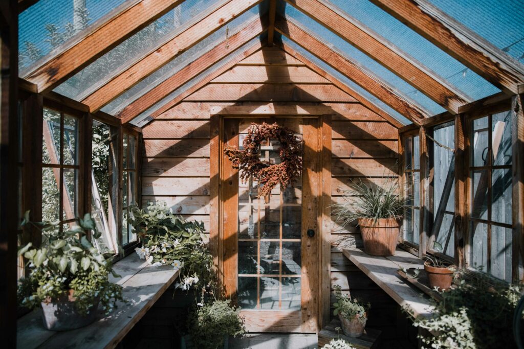 Your DIY greenhouse should have drainage systems.