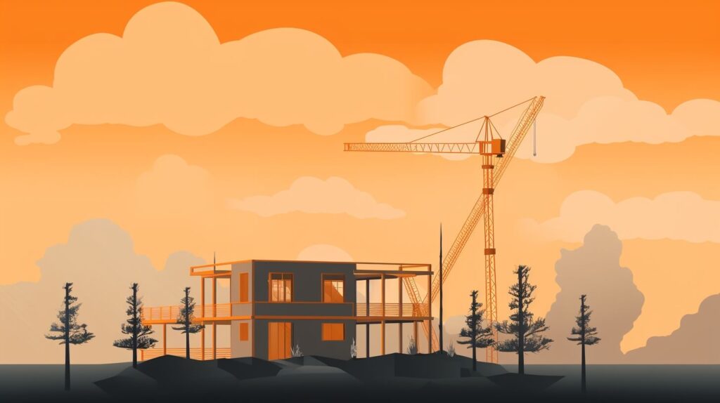 a house under construction