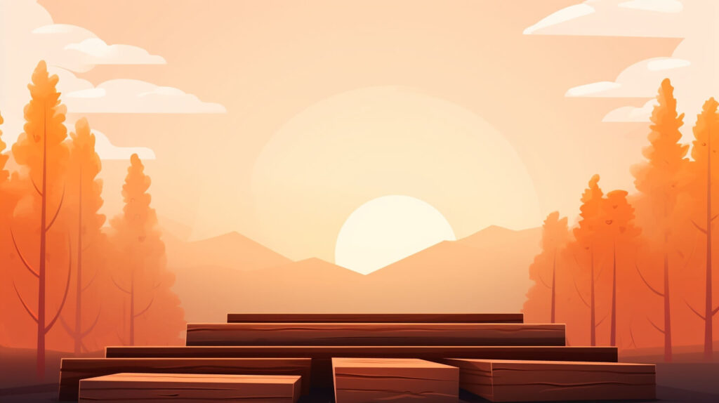 wooden planks on the ground