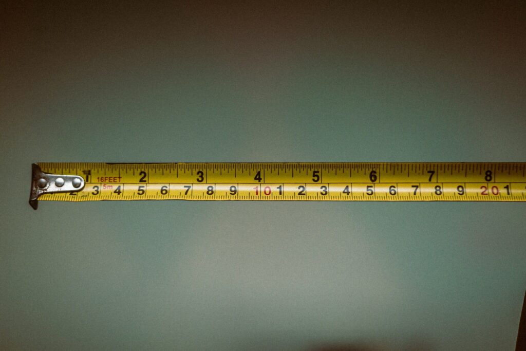 A tape measure