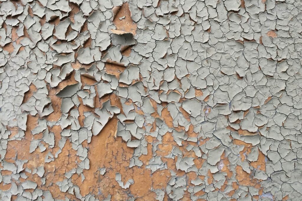Cracked lead paint
