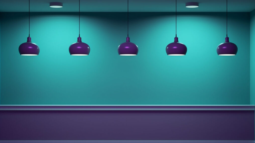 cove lights and hanging lights on the ceiling