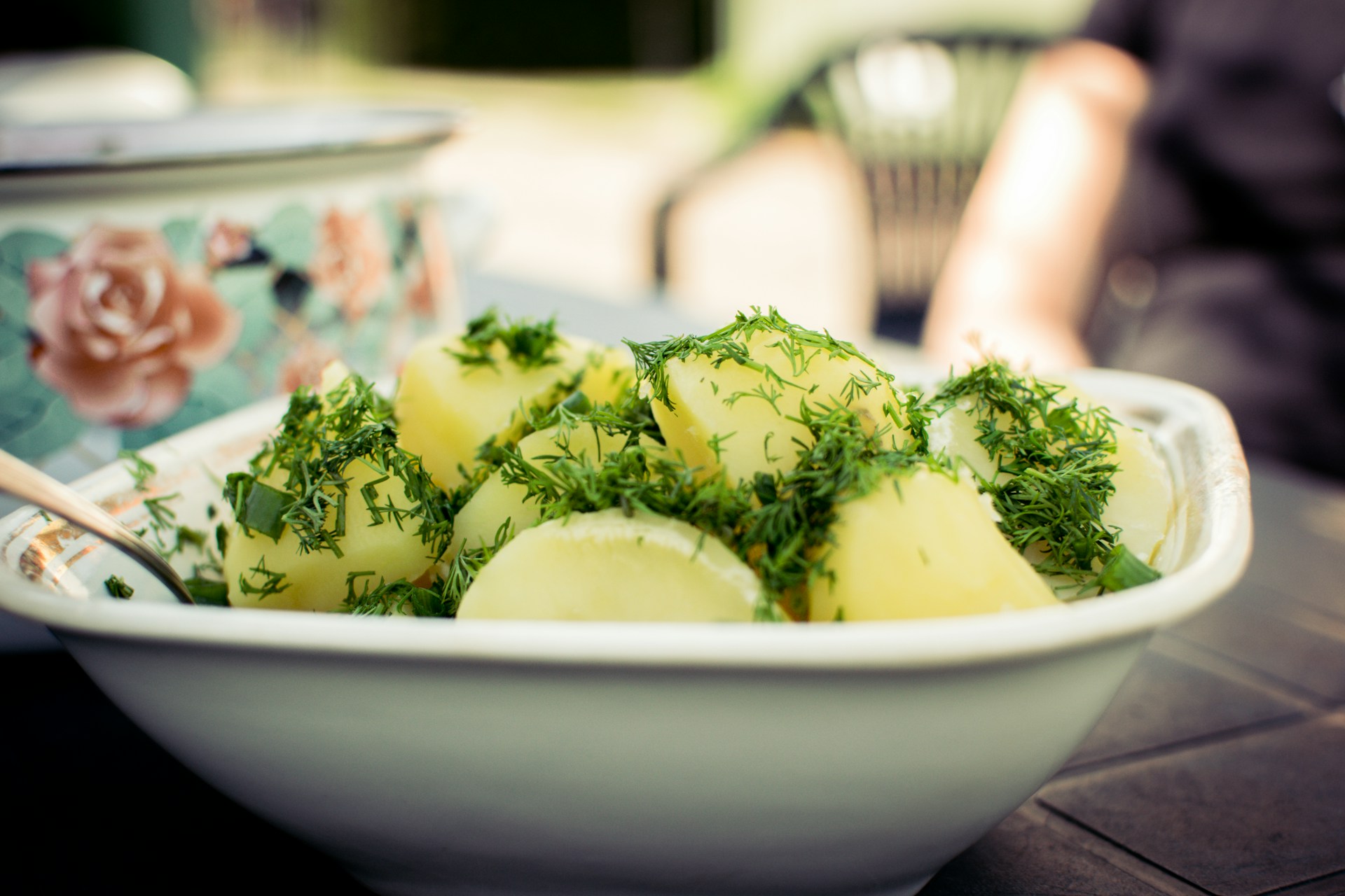 green on potatoes