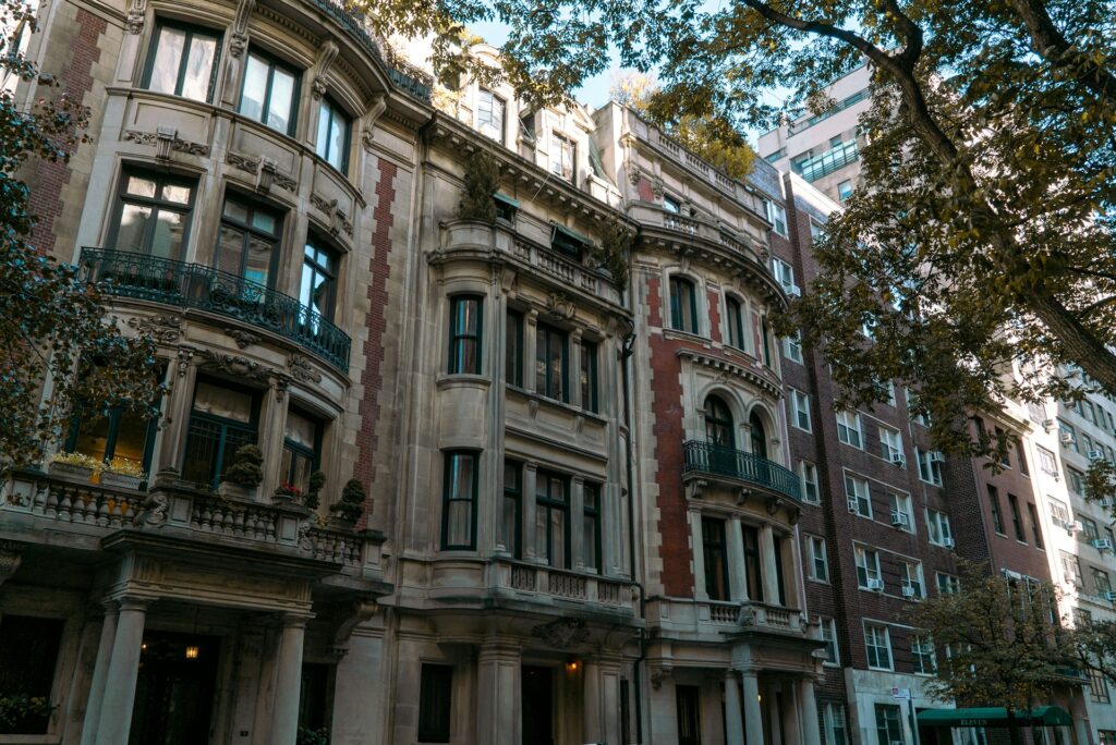 The outside of Carrie Bradshaw's apartment.