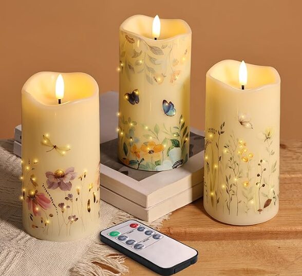 Candles are always among the top spring decor ideas.