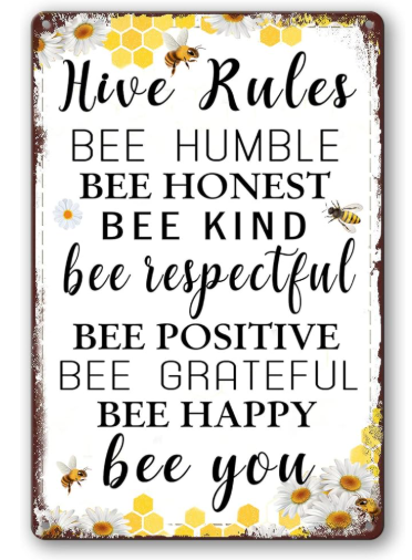 This metal sign is a gorgeous way to welcome spring.