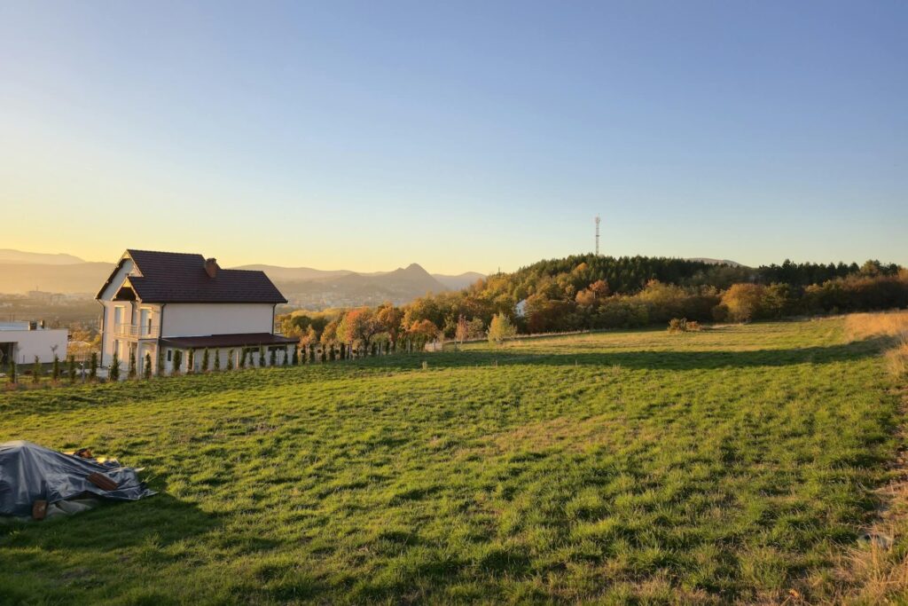 a house on rural land