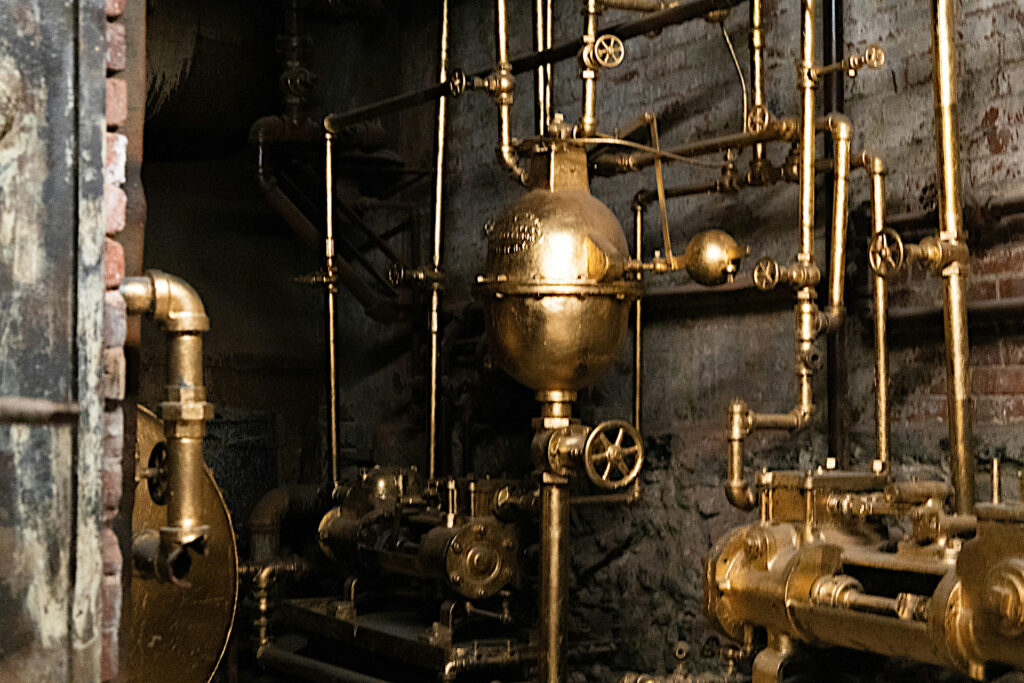 Celebrate the bones of your structure with exposed walls and piping.