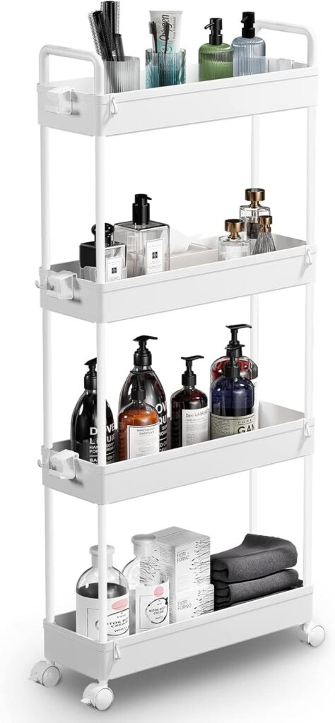 SOLEJAZZ Slim Rolling Storage Cart with Wheels