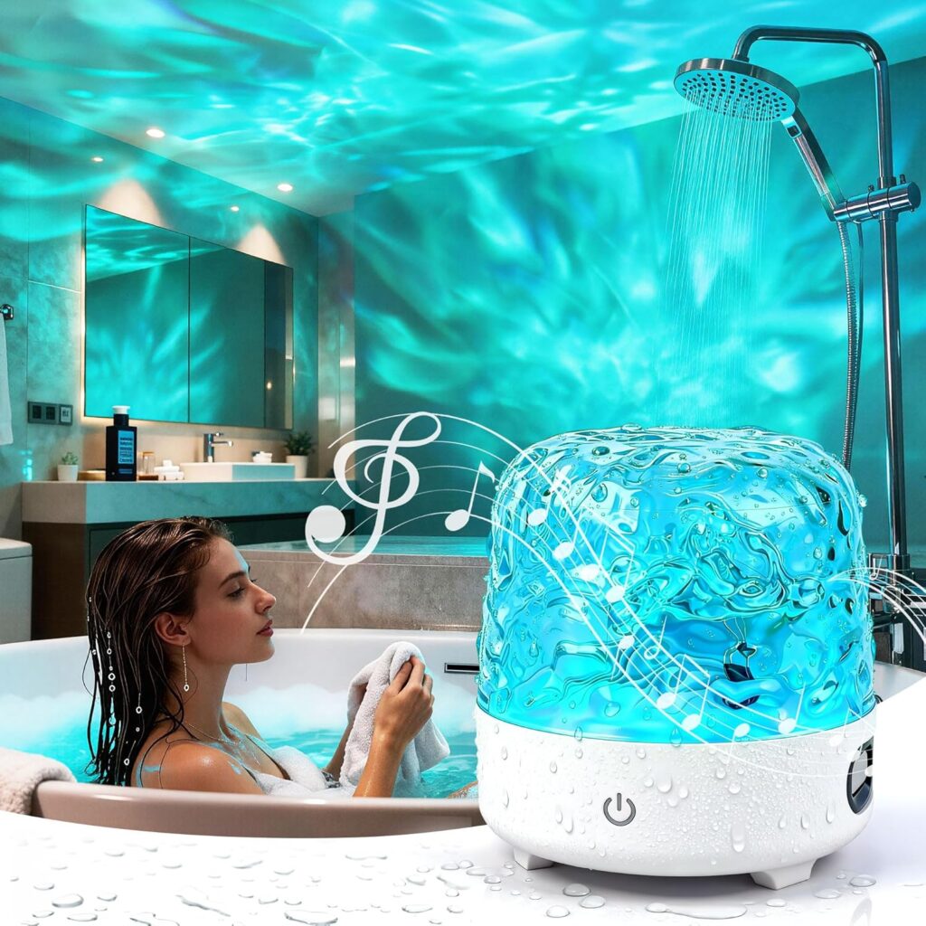 Waterproof Shower Light with Bluetooth Speaker
